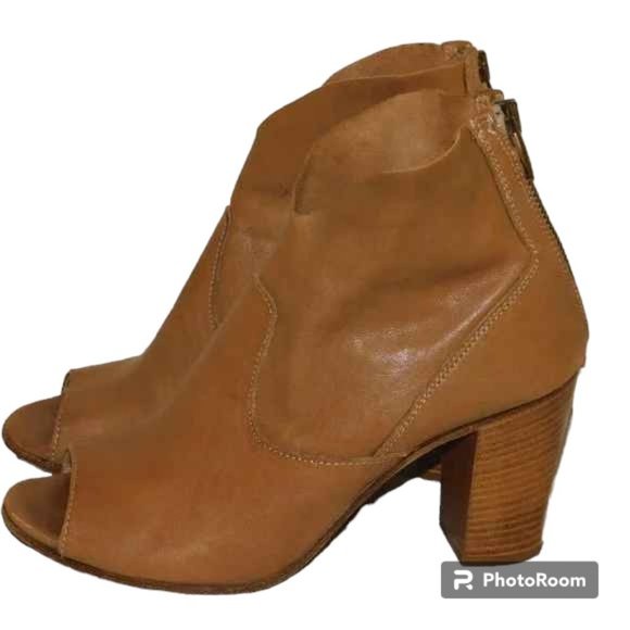 Cordani Open Toe Leather Ankle Bootie Made In Italy Size 38 (US Size 7.5-8) - Picture 8 of 11